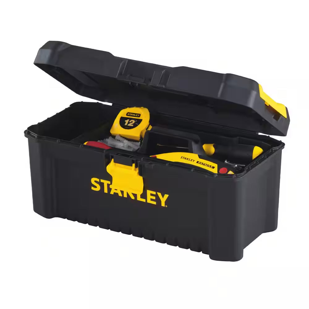 16 In. 2.1 Gallon Essential Tool Box with Lid Organizers