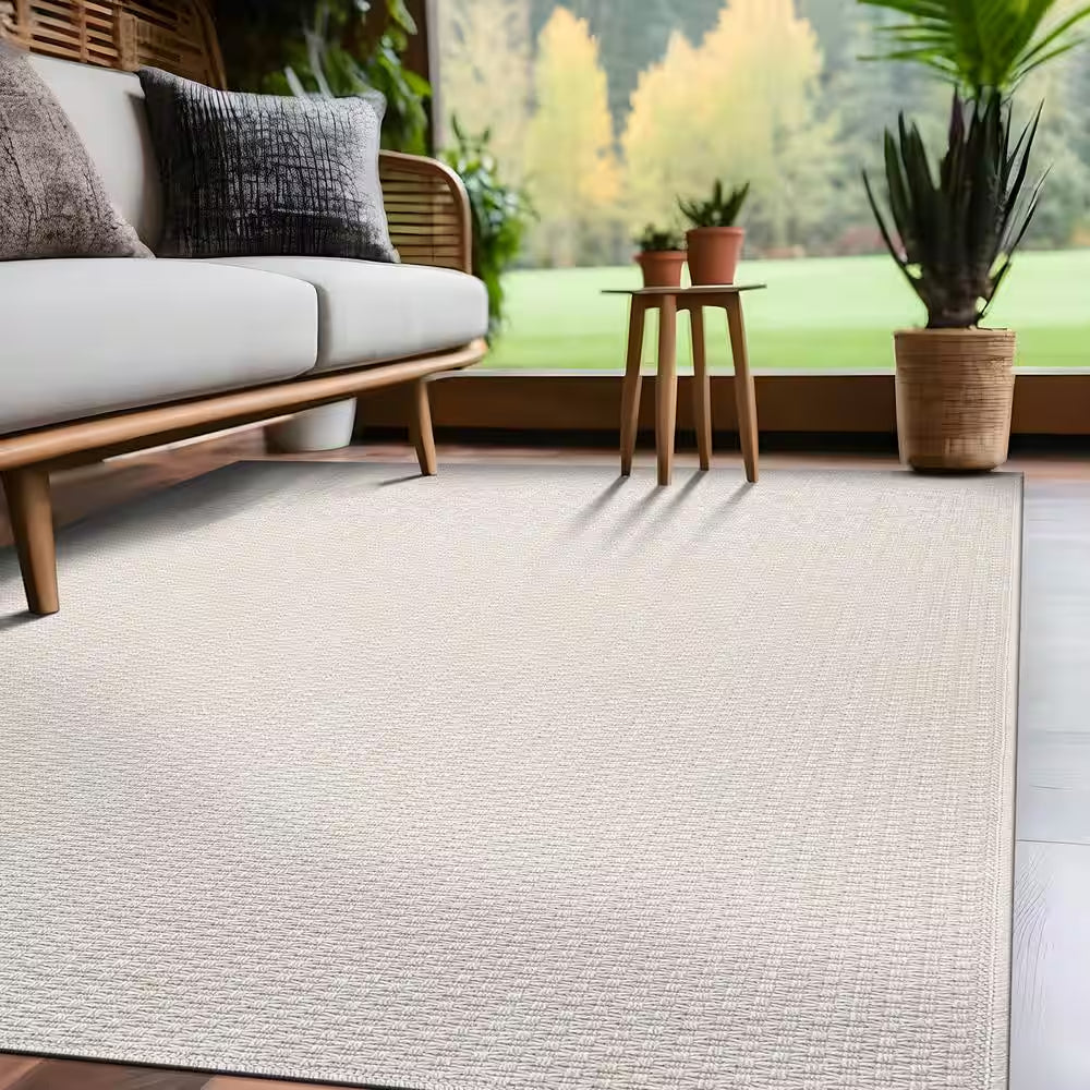 Wooly Bone 6 Ft. X 9 Ft. Solid Indoor Area Rug