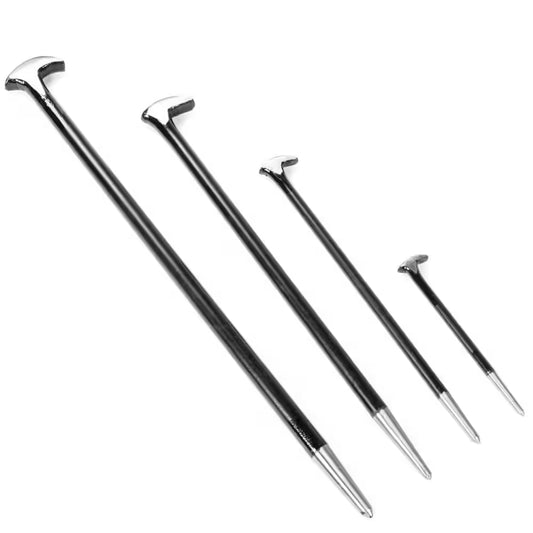 6 In. X 13 In. X 16 In. X 20 In. Heel Pry Bar Pointed Head Heavy-Duty Crows Foot Set (4-Piece)
