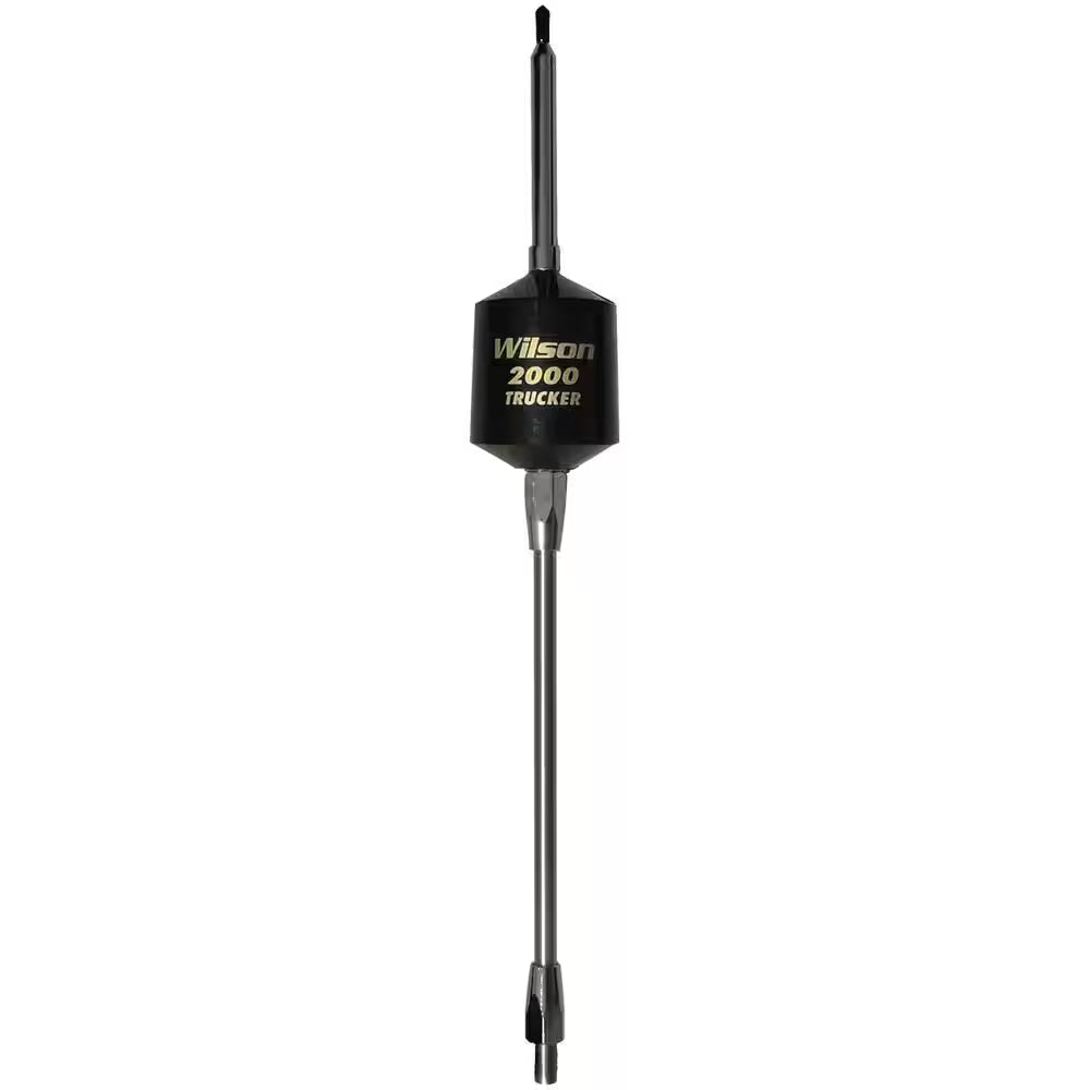 T2000 Series Mobile CB Trucker Antenna in Black with 10 In. Shaft