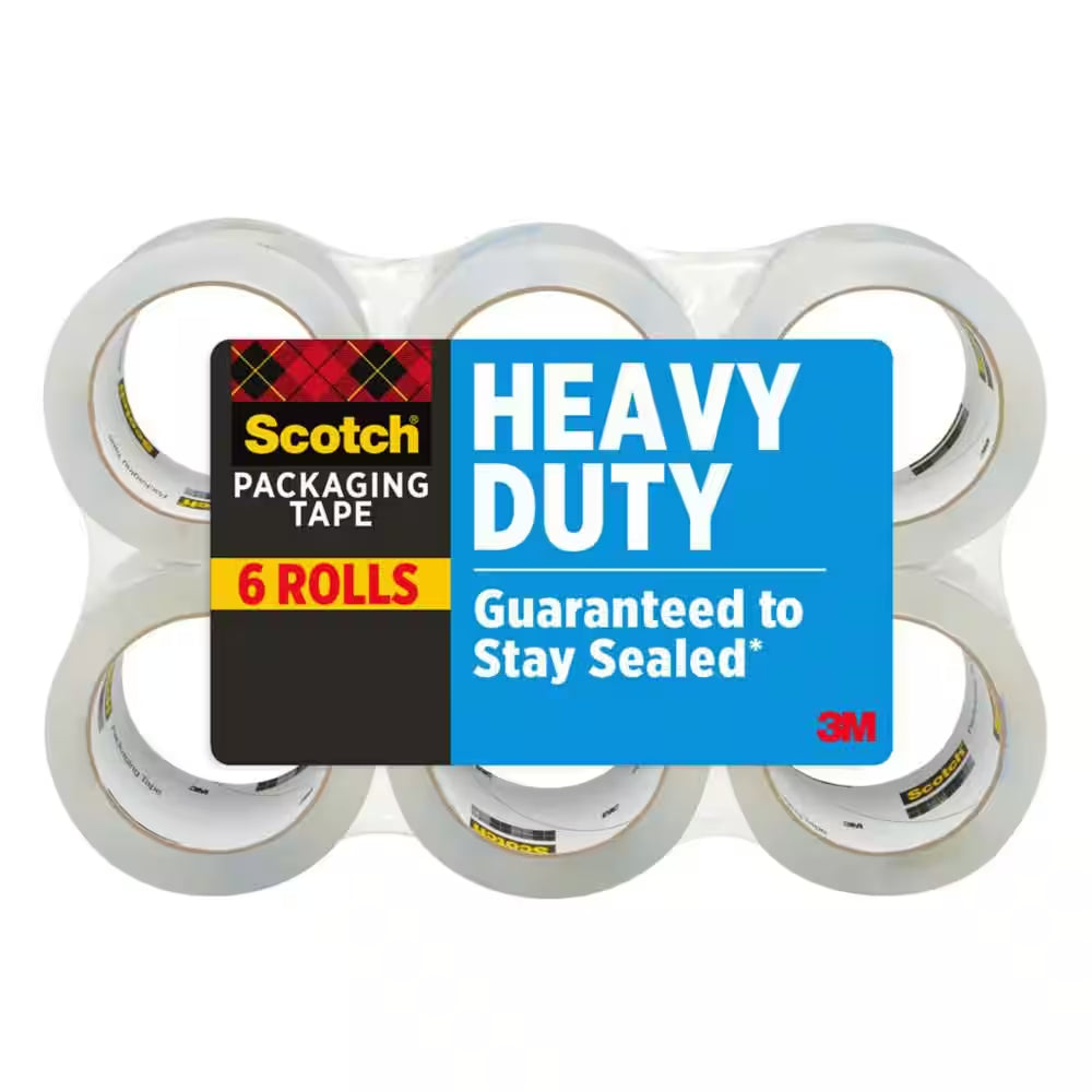 1.88 In. X 54.6 Yds. Heavy Duty Shipping Packaging Tape (36 Rolls per Case)