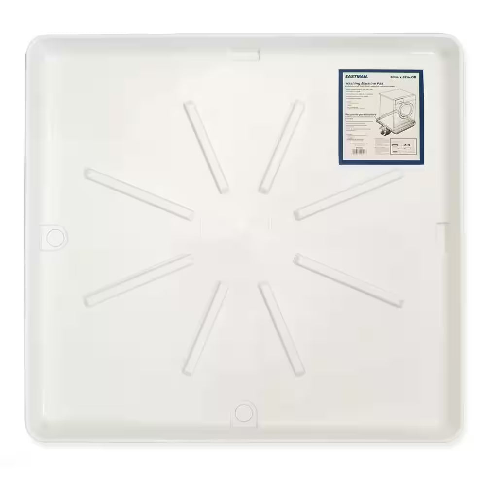 30 In. X 32 In. Washing Machine Pan in White