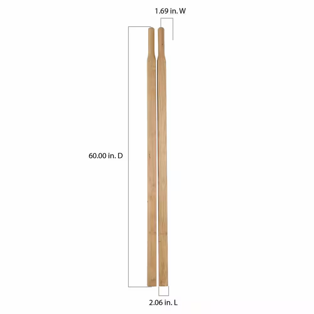 60 In. Hardwood Wheelbarrow Handle