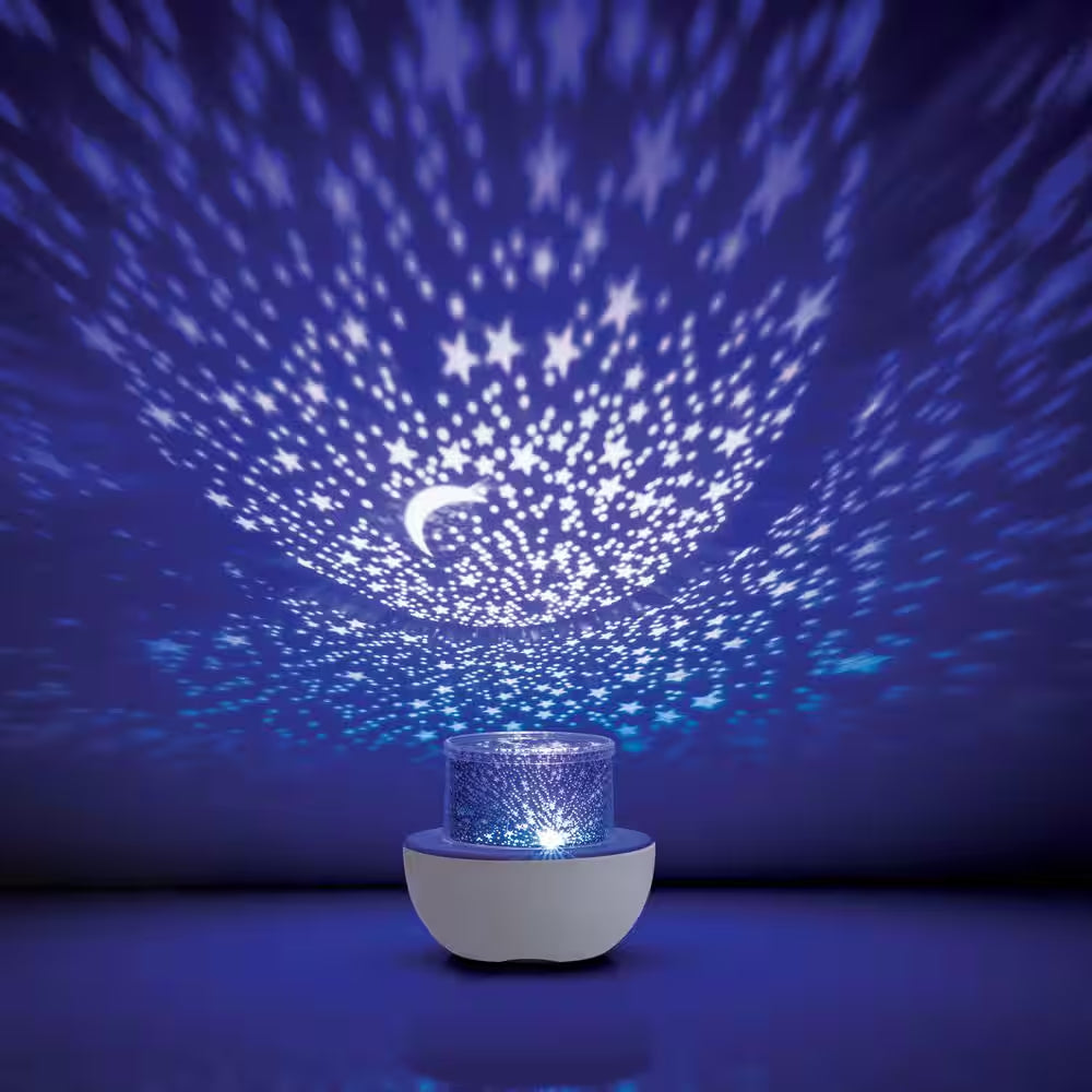 Multi-Color USB Powered Rotating Integrated LED Projector with Replaceable Slides