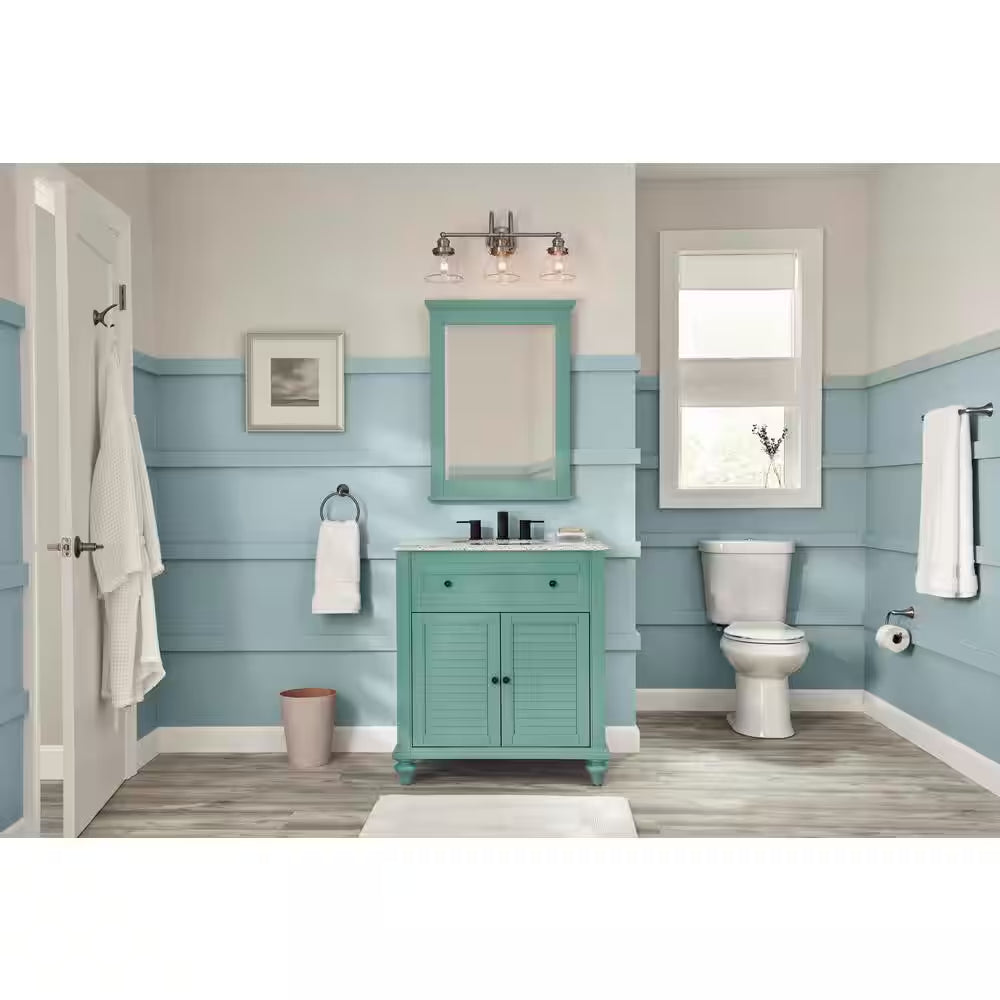 12 Inch Rough in Two-Piece 1.1 GPF/1.6 GPF Dual Flush Elongated Toilet in White Seat Included