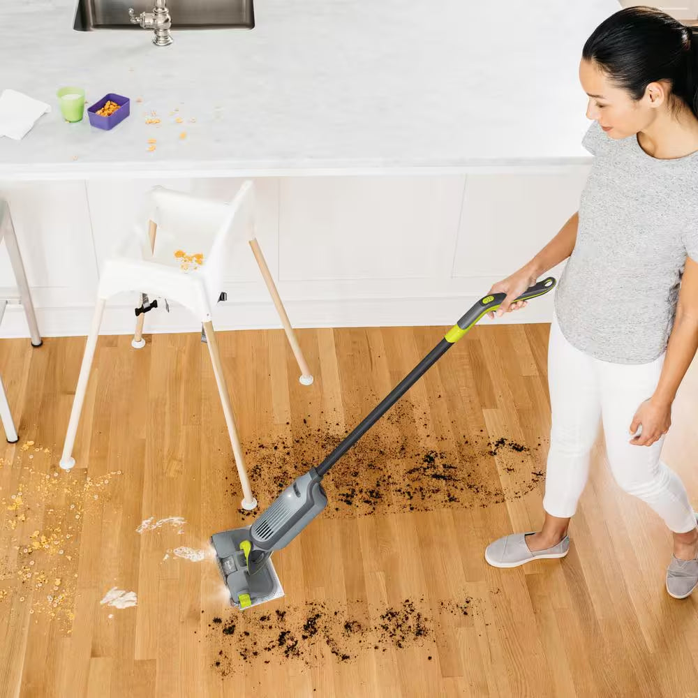 VACMOP 5.9 In. X 10 In. Disposable Hard Floor Vacuum and Mop Pad Refills Microfiber Cloth (10-Count)