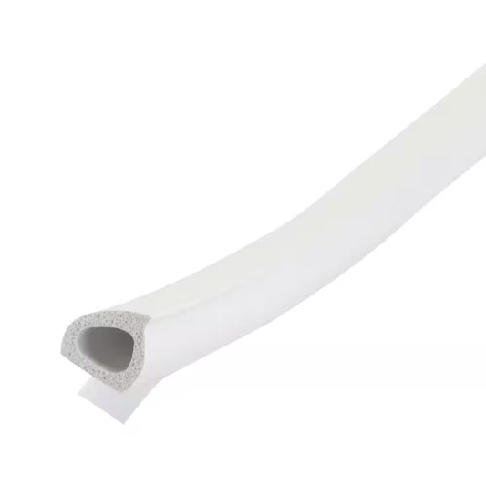 0.375 In. X 17 Ft. White Silicone Rubber Window Seal for Ex-Large Gaps Weatherstrip Roll
