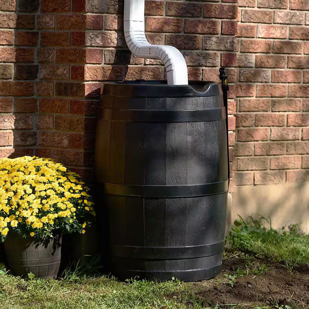 45 Gal. RC45 Rain Barrel, Black