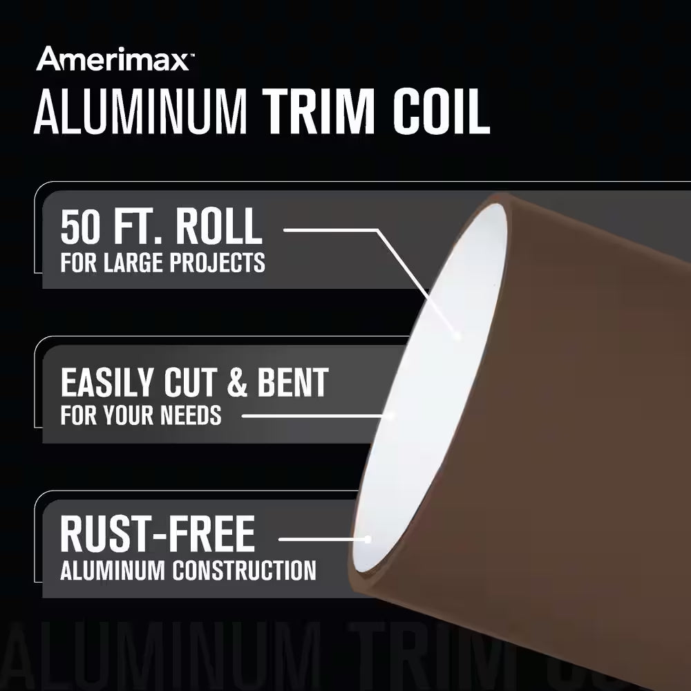 24 In. X 50 Ft. Brown Aluminum Trim Coil