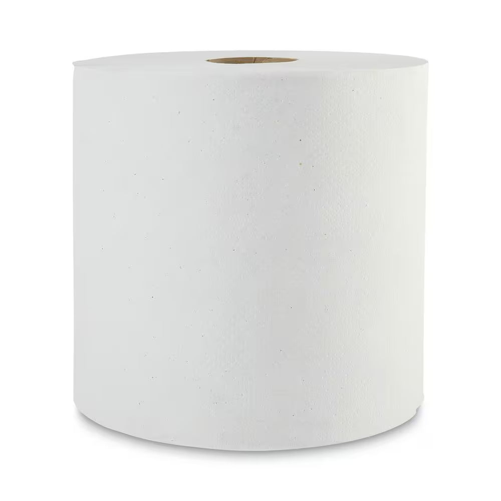 8 In. X 800 Ft. Natural White Green Universal Roll Towels (6-Rolls/Carton)