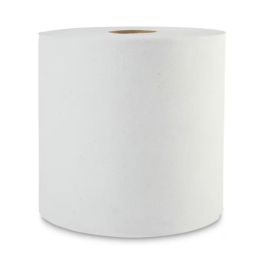 8 In. X 800 Ft. Natural White Green Universal Roll Towels (6-Rolls/Carton)