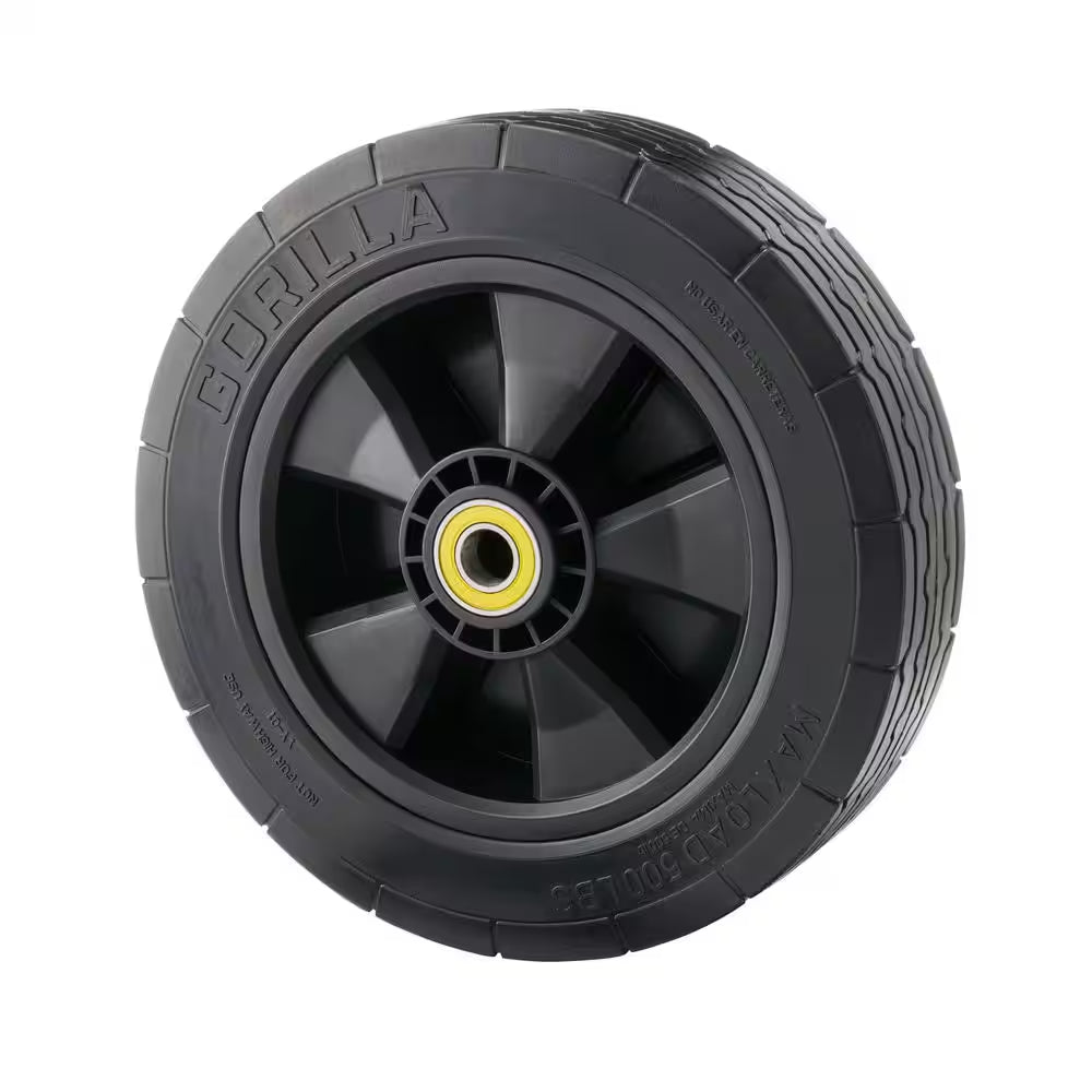 10 In. Heavy-Duty No-Flat Hand Truck Replacement Tire