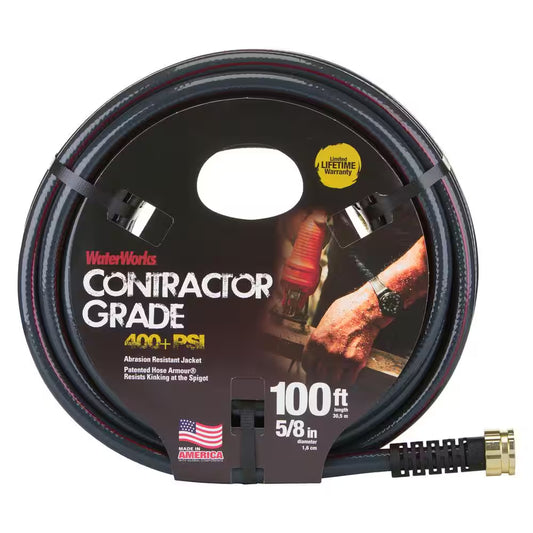 5/8 In. X 100 Ft. Heavy Duty Contractor Water Hose