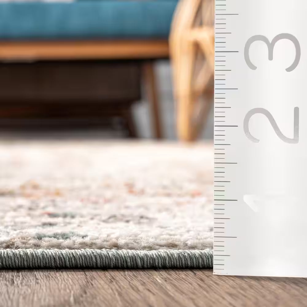 Lenore Vintage Floral 2 Ft. 6 In. X 6 Ft. Beige Runner Rug