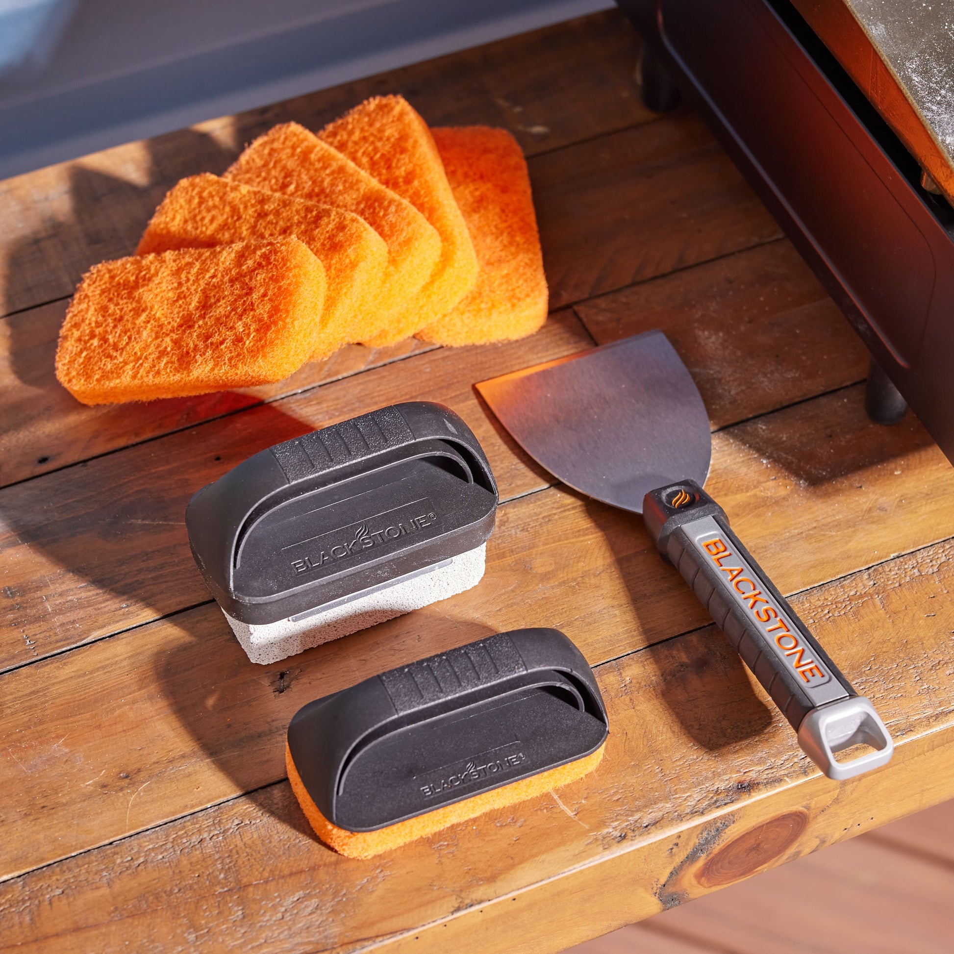 Culinary 10-Piece Cleaning Kit with Pumice Grill Cleaning Block 4-In with Scraper Blade