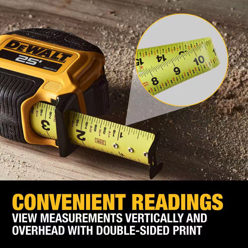 25 Ft. X 1-1/8 In. Tape Measure with Finger Brake