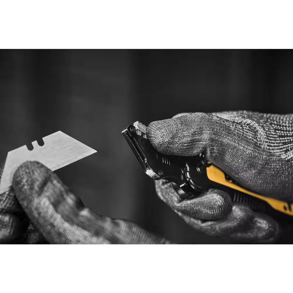 Push and Flip Folding Lock-Back Utility Knife with Blade Storage