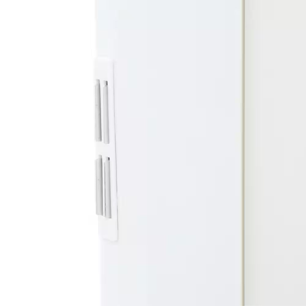 Via 36 In. X 80 In. White Vinyl Accordion Door with Hardware