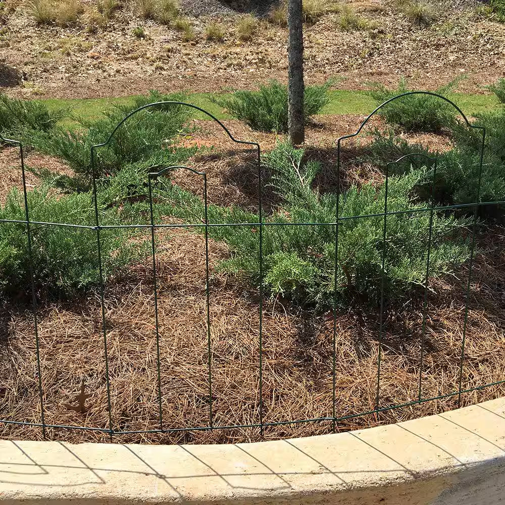28 In. H X 10 Ft. L Cathedral Steel Wire Folding Garden Fence