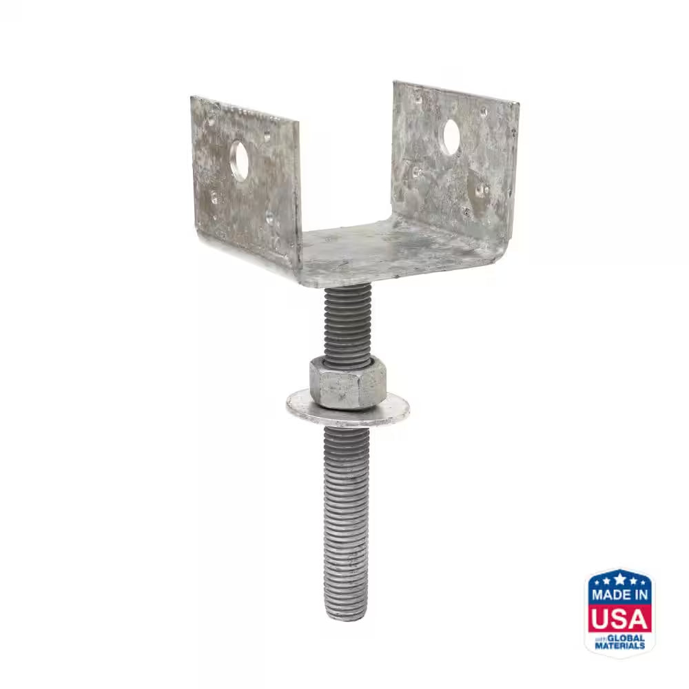 EPB Hot-Dip Galvanized Pier-Block Elevated Post Base for 4X4 Nominal Lumber