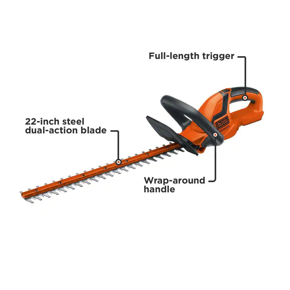 20V MAX 22In. Cordless Battery Powered Hedge Trimmer (Tool Only)