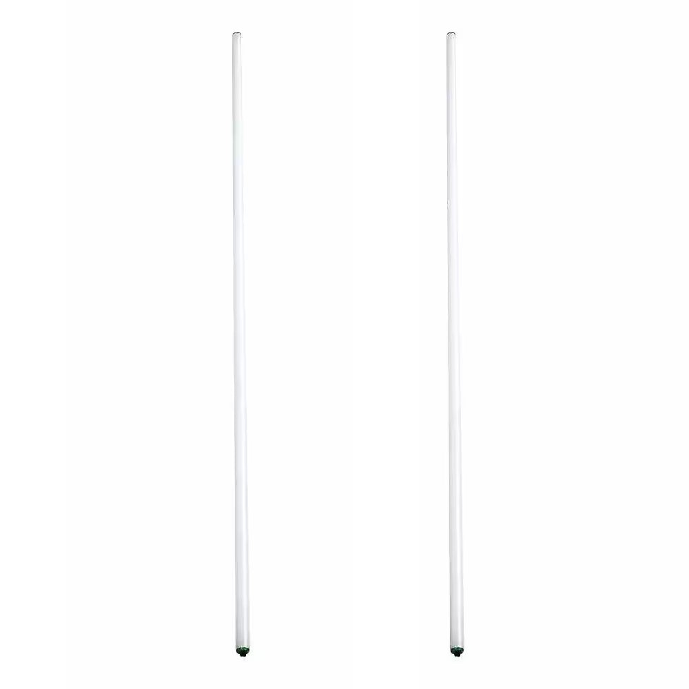 8 Ft. 110-Watt T12 Cool White 4100K High Output Linear Fluorescent Tube Light Bulb (2-Pack)