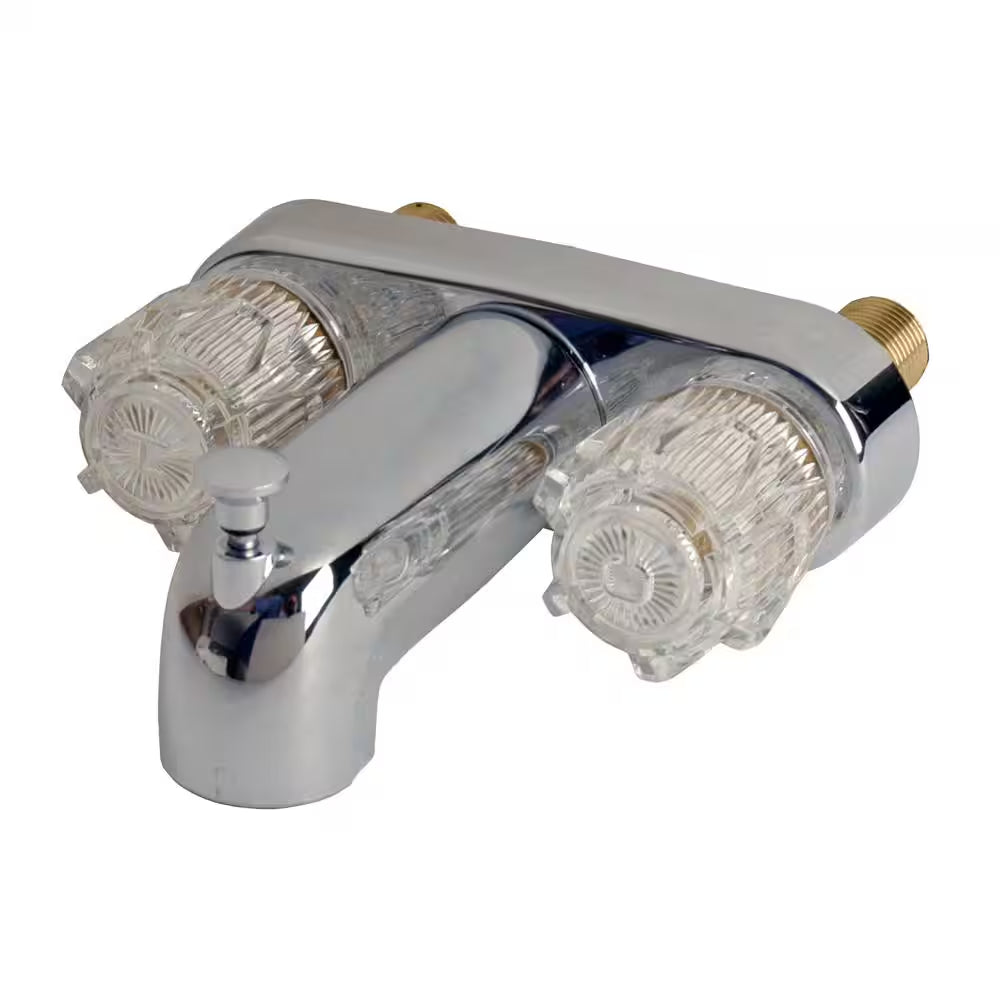 Mobile Home and RV 4 In. 2-Handle Tub and Shower Faucet in Chrome (Valve Not Included)