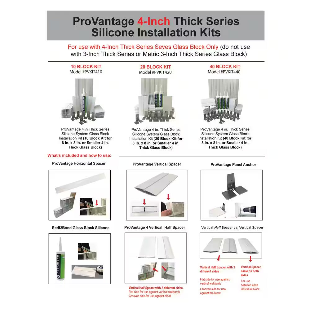 Cortina 4 In. Thick Series 8 In. X 8 In. X 4 In. (8-Pack) Ice Pattern Glass Block (Actual 7.75 X 7.75 X 3.88 In.)