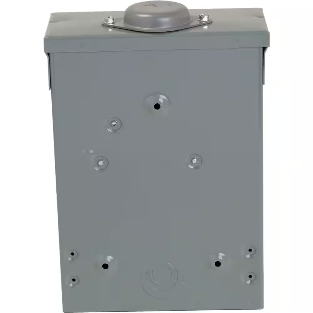 Homeline 100 Amp 6-Space 12-Circuit Outdoor Main Lug Electrical Panel(Hom612L100Rbcp)
