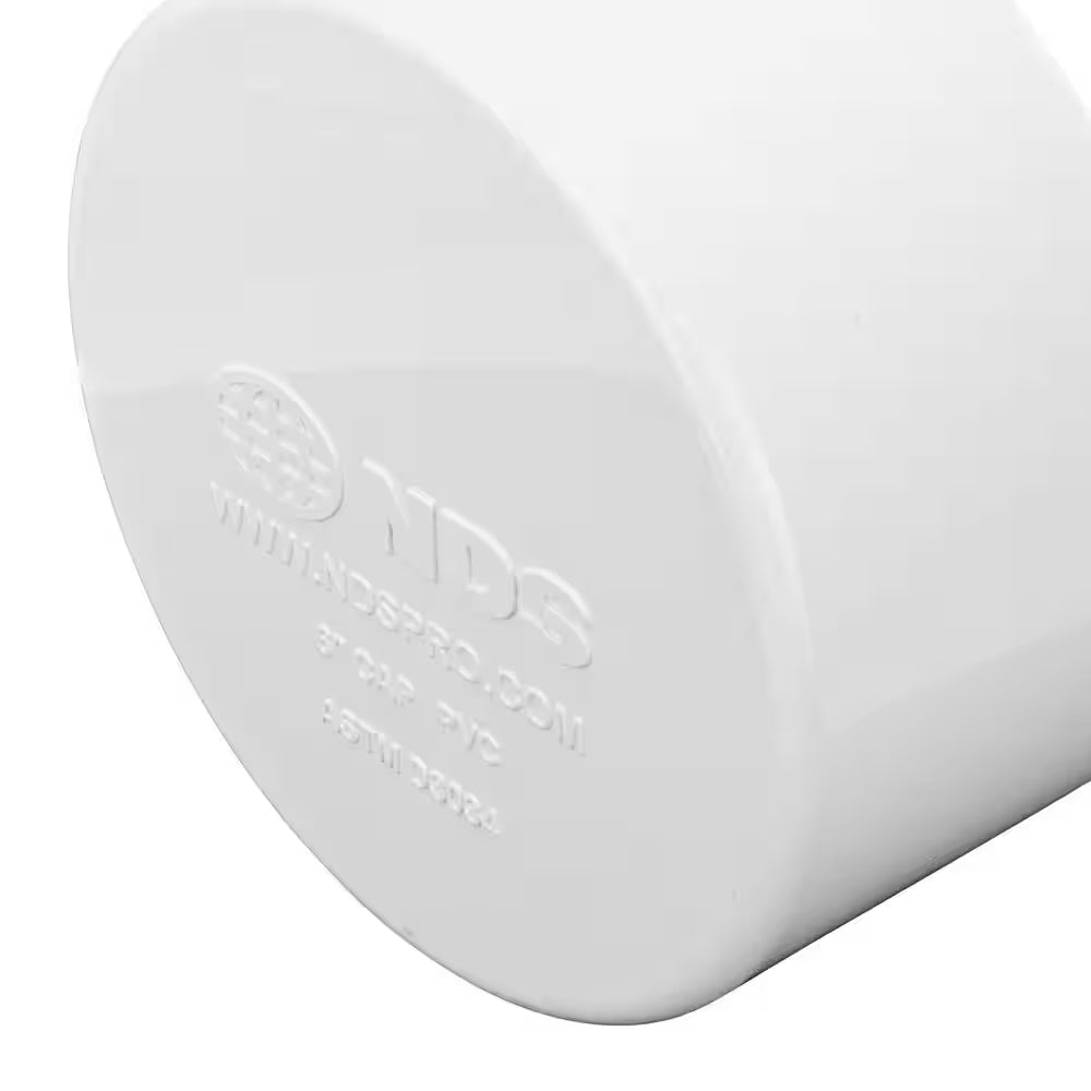 PVC S&D Cap, 6 In.