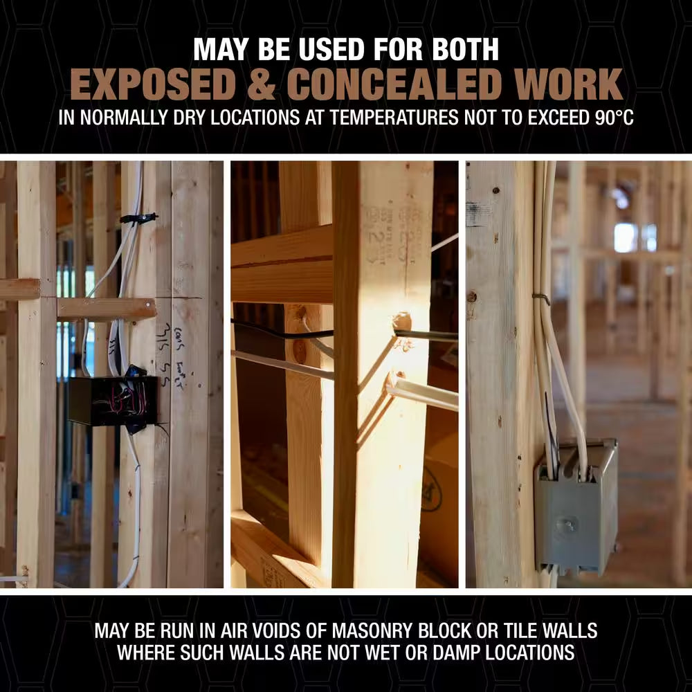 25 Ft. 12/2 Solid Romex Simpull CU NM-B W/G Wire