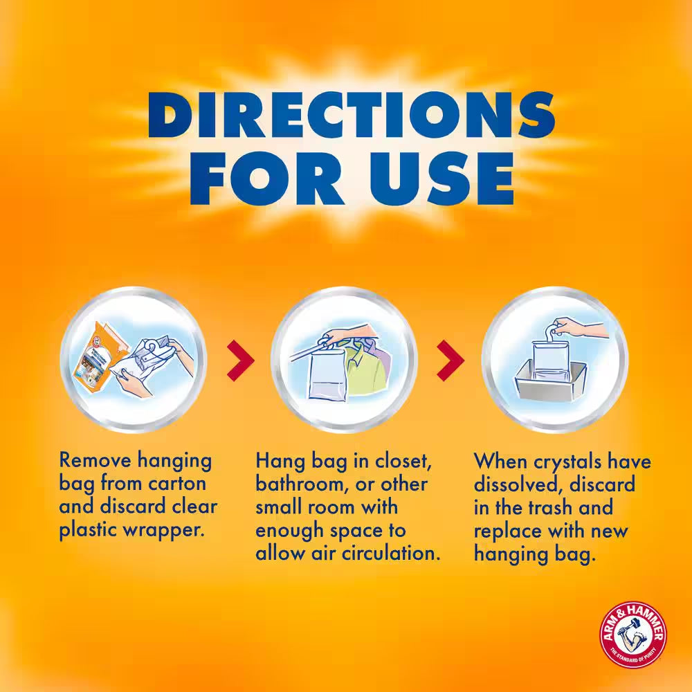 16 Oz. Hanging Moisture Absorber (3-Pack), Fragrance Free