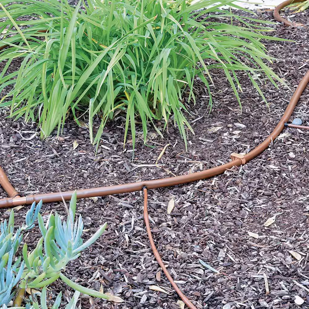 1/2 In. (0.600 In. I.D. X 0.700 In. O.D.) X 100 Ft. Brown Blank Poly Tubing for Drip Irrigation