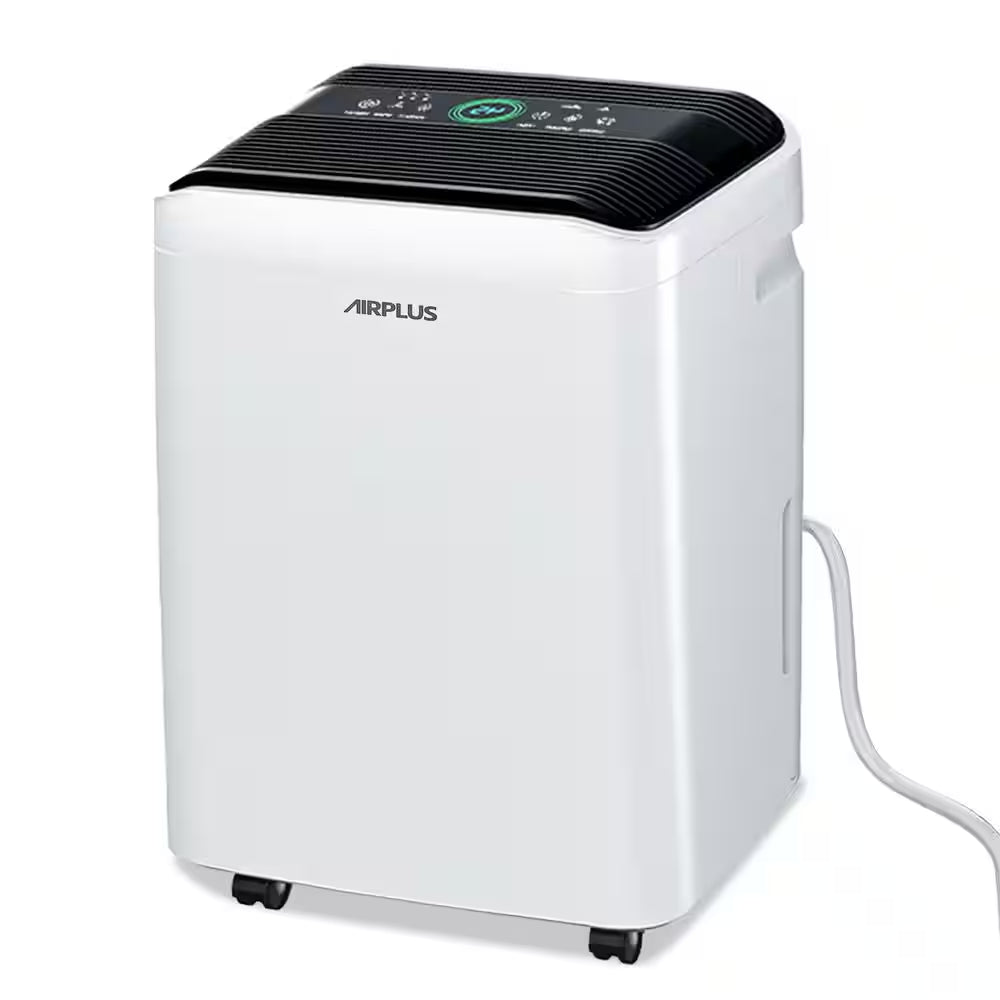 50 Pt. 4,500 Sq. Ft. Dehumidifier in White with Drain Hose and Bucket, Auto Defrost, Low Noise, Dehumidify Efficiently
