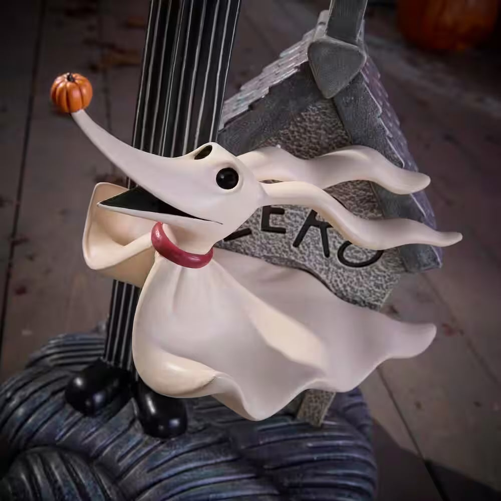 3.5 Ft. Jack Skellington and Zero Halloween Porch Greeter