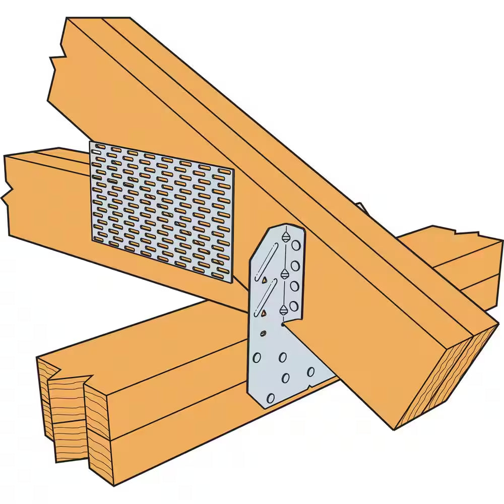 H10A-2 18-Gauge ZMAX Galvanized Hurricane Tie