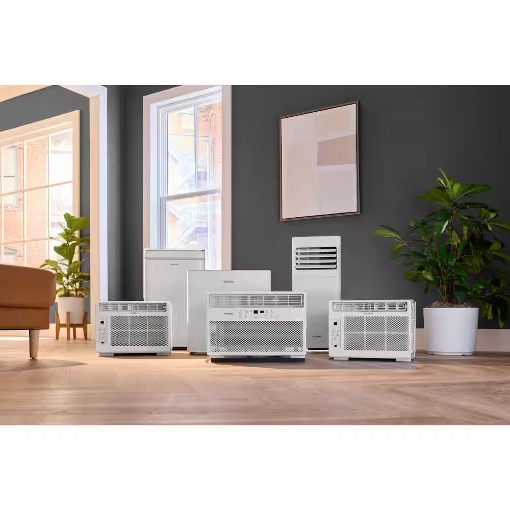 6,000 (DOE) BTU 115-Volt Portable Air Conditioner Cools 250 Sq. Ft. with Remote in White, Powered by Hubspace
