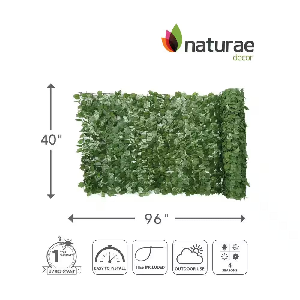 Ivy 40 In. X 96 In. Privacy Screen Hedges Artificial