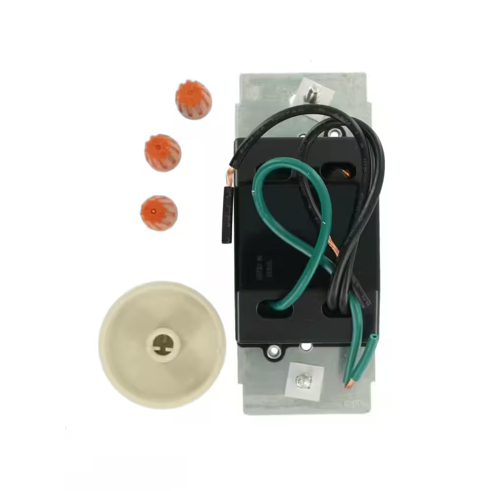 Trimatron Rotary Dimmer Switch for Dimmable LED, Halogen and Incandescent Bulbs - White RNL06-TW