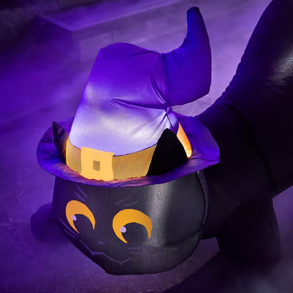 3.5 Ft LED Crouching Black Cat Inflatable Airblown® I1