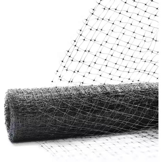 7 Ft. X 100 Ft. X 3/4 In. Black Plastic Bird Netting for Vegetable, Tree and Fruit