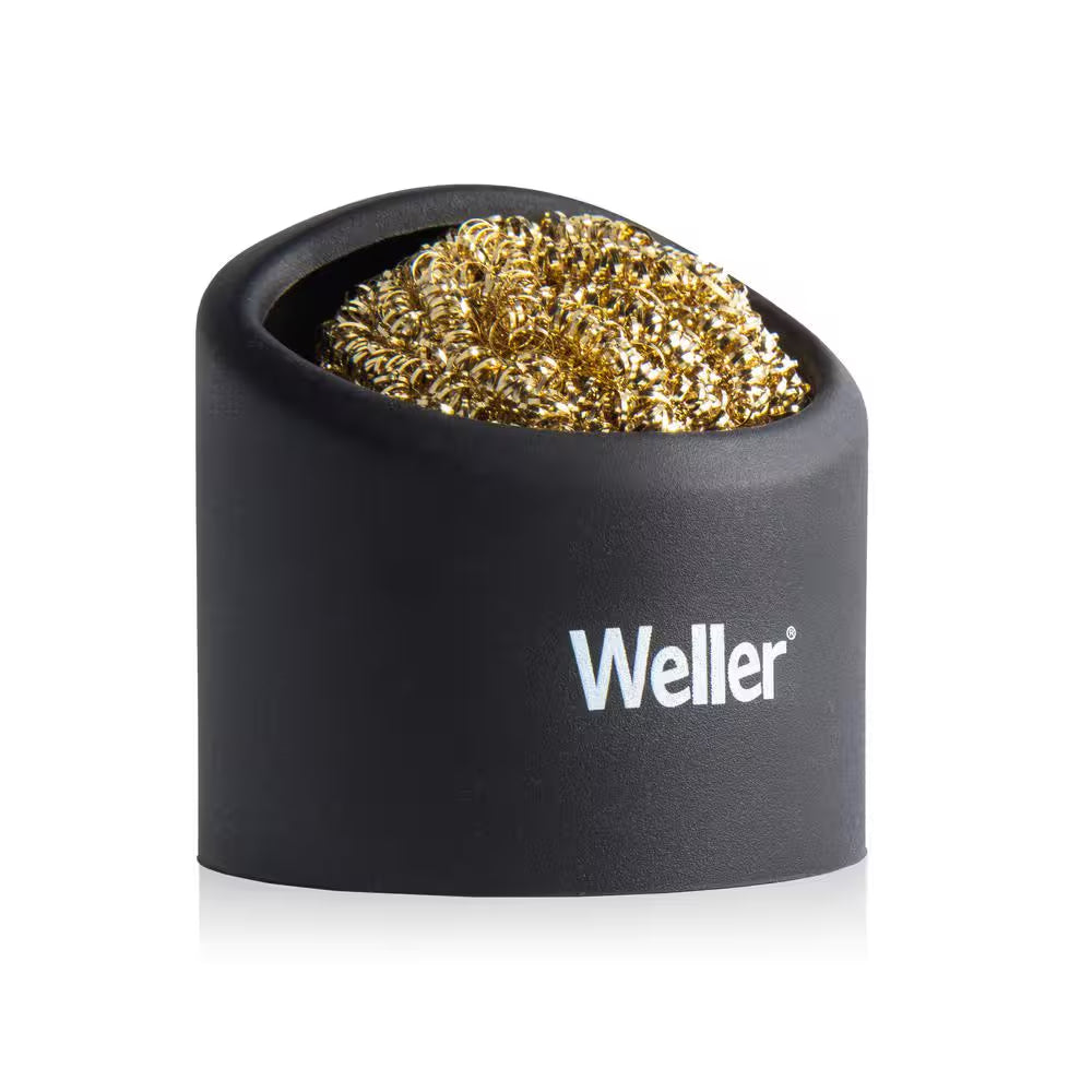 Soldering Brass Sponge Tip Cleaner with Silicone Holder
