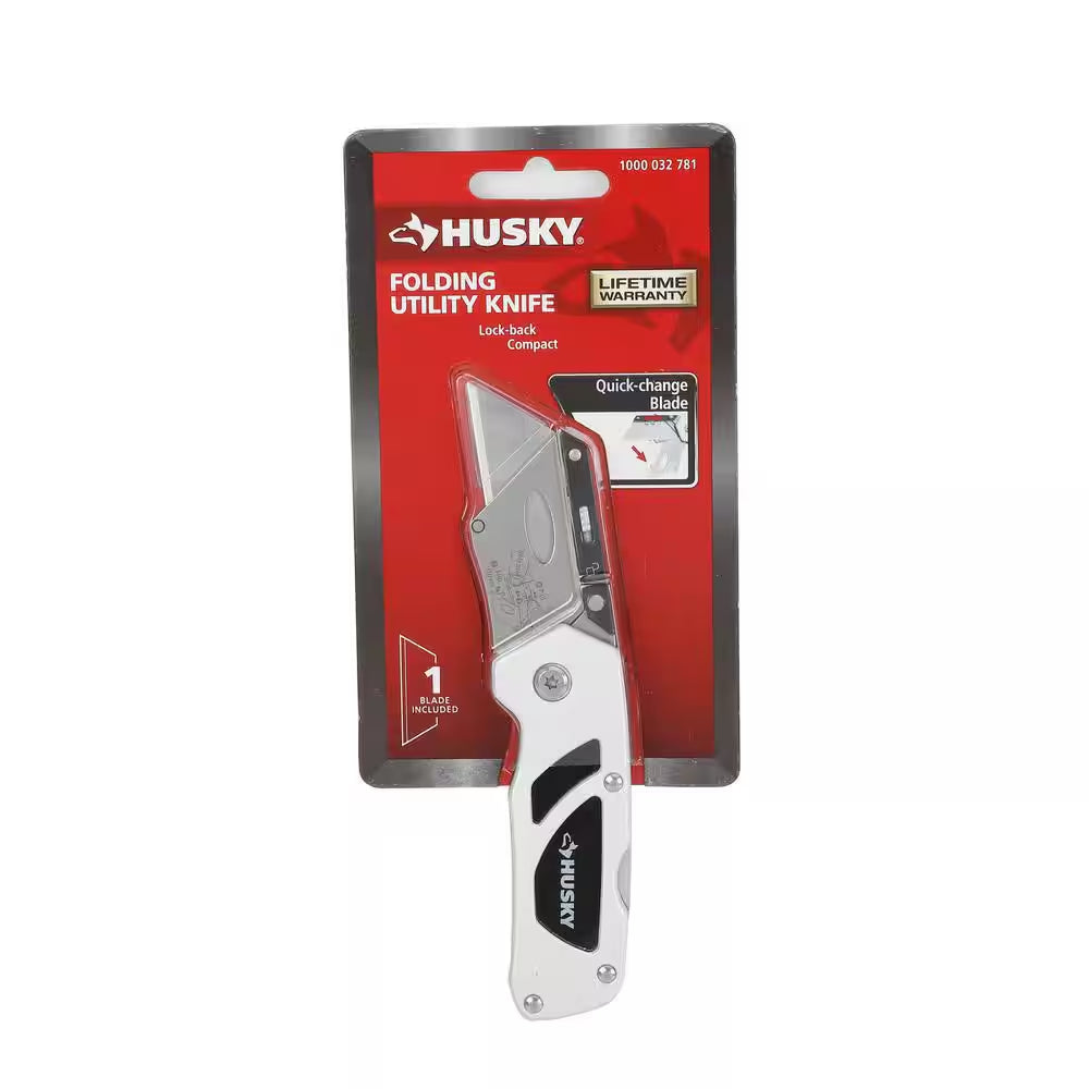 Compact Folding Lock-Back Utility Knife