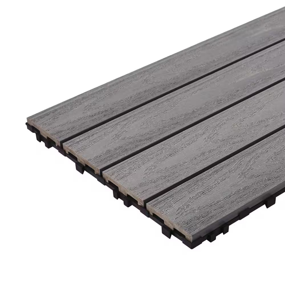 Ultrashield Naturale 1 Ft. X 2 Ft. Quick Deck Outdoor Composite Deck Tile in Westminster Gray (20 Sq. Ft. per Box)