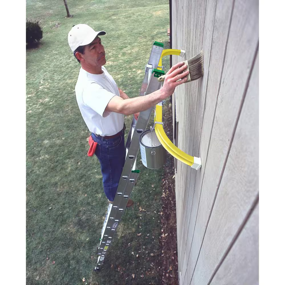 16 Ft. Aluminum Extension Ladder (15 Ft. Reach Height) with 225 Lb. Load Capacity Type II Duty Rating