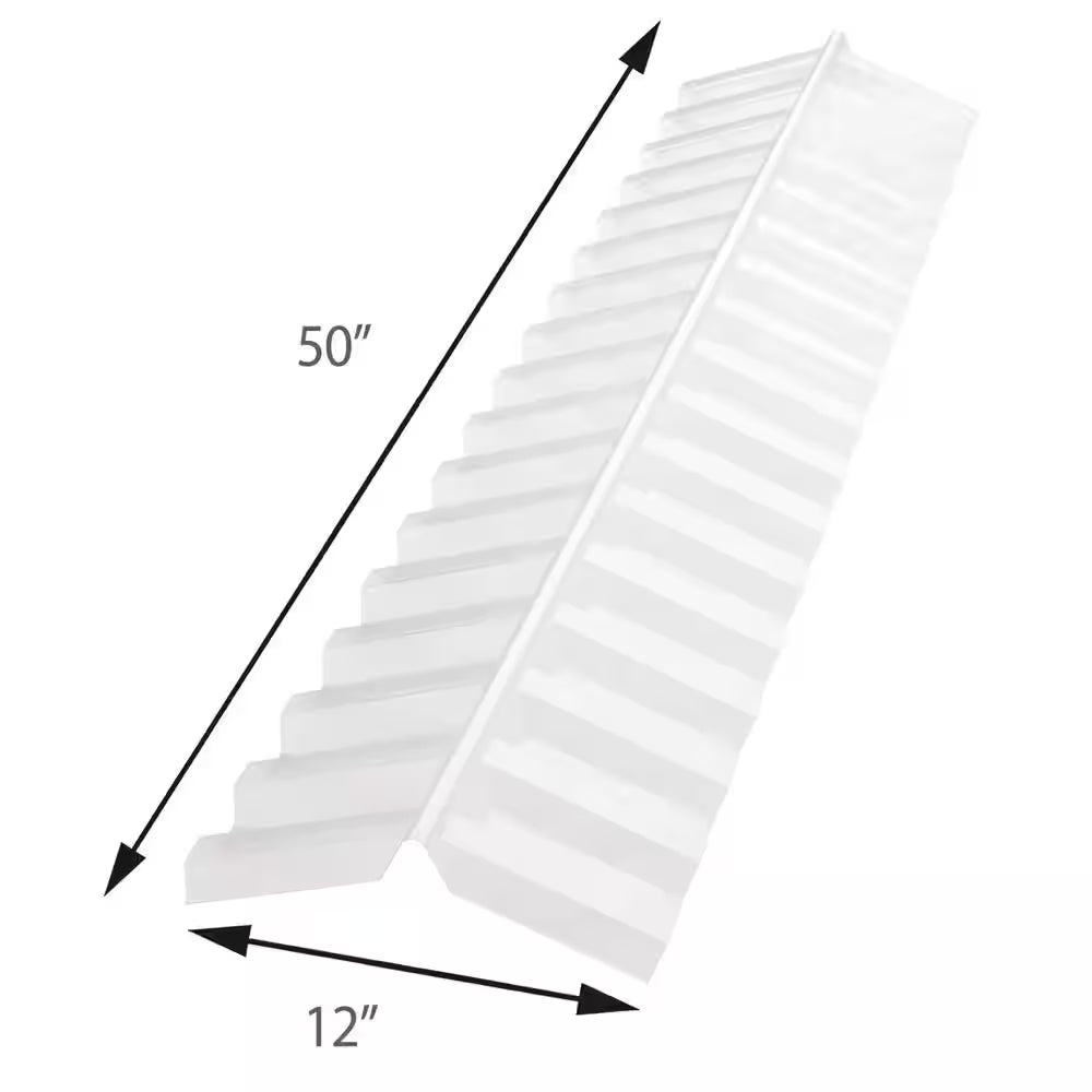 Translucent Ridge Caps 4 Ft. Polycarbonate Ridge Cap Flashing in Clear – Murssea