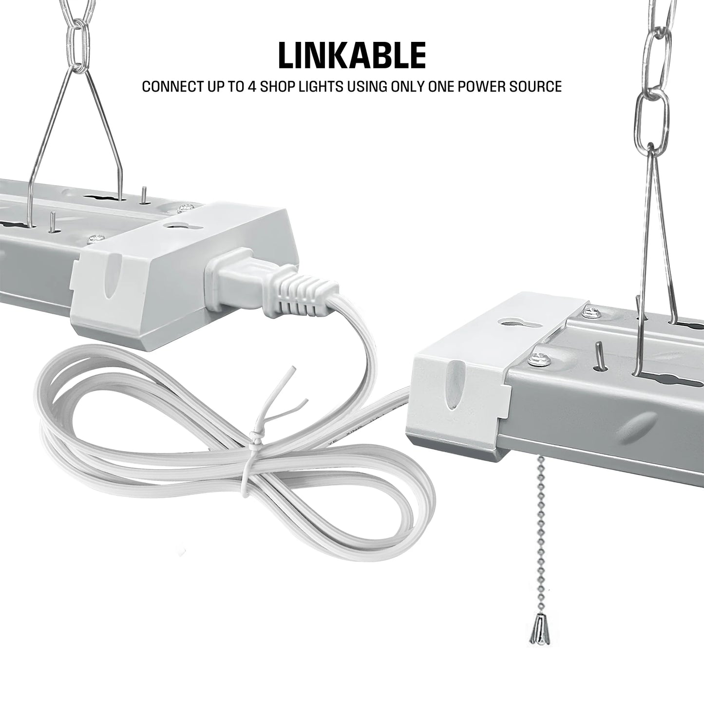 4-Ft 4500 Lumens Gray Daylight LED Linear Garage Shop Light