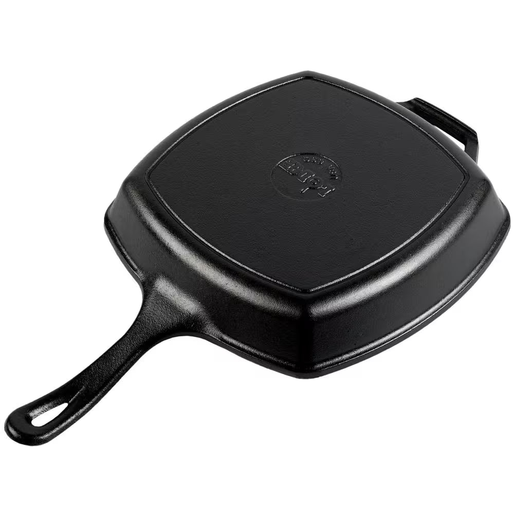 10.5 In. Cast Iron Skillet in Black