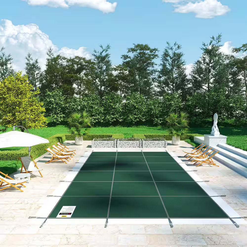 20 Ft. X 40 Ft. Rectangle In-Ground Pool Safety Covers Child Inground Safety Pool Cover for Swimming