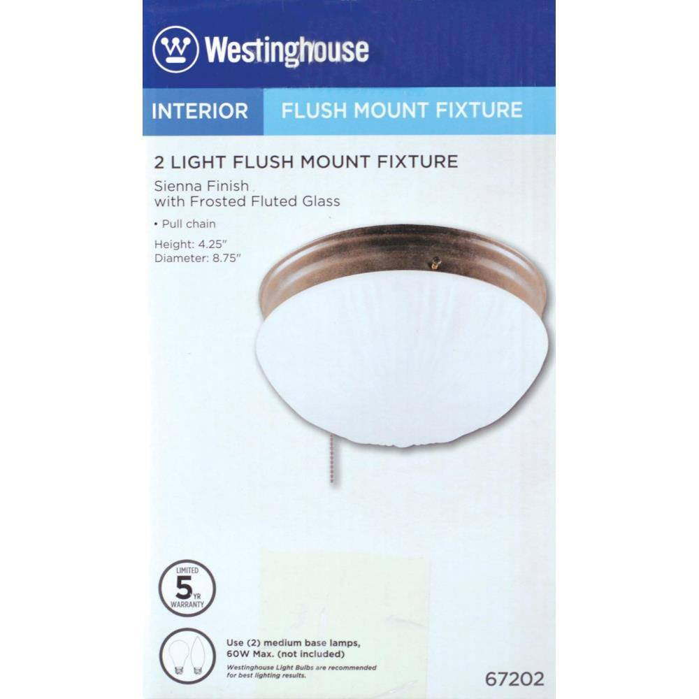 2-Light Sienna Flush Mount
